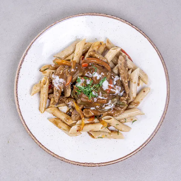 Russian Smoked Beef & Penne Pasta